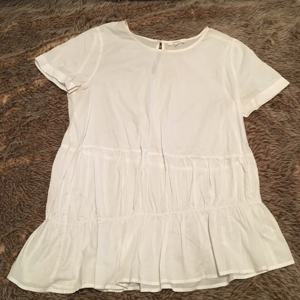 White Flowy Blouse